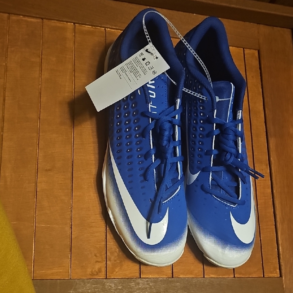 Nike Vapor Royal Blue and White Football Cleats